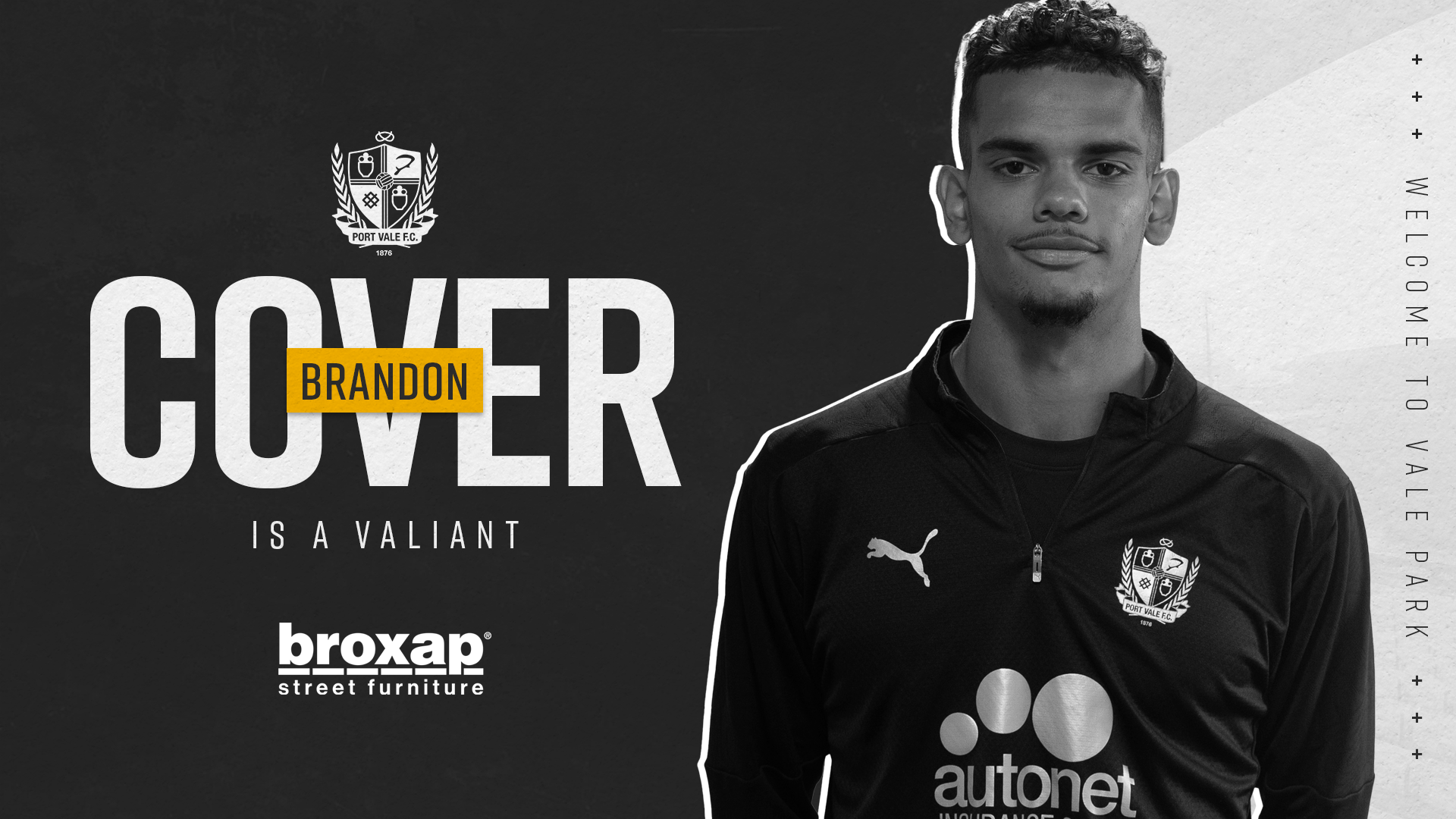 Brandon Cover is a Valiant | Port Vale FC