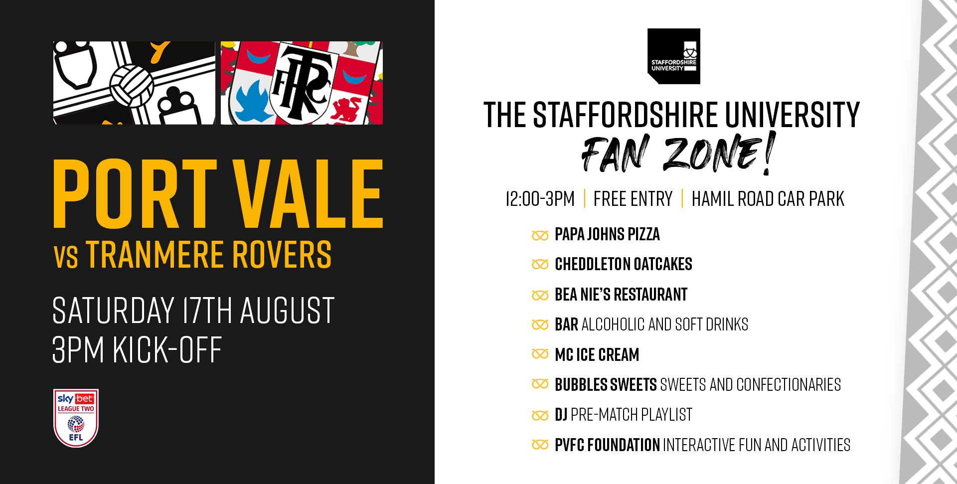 Staffordshire University Fan Zone