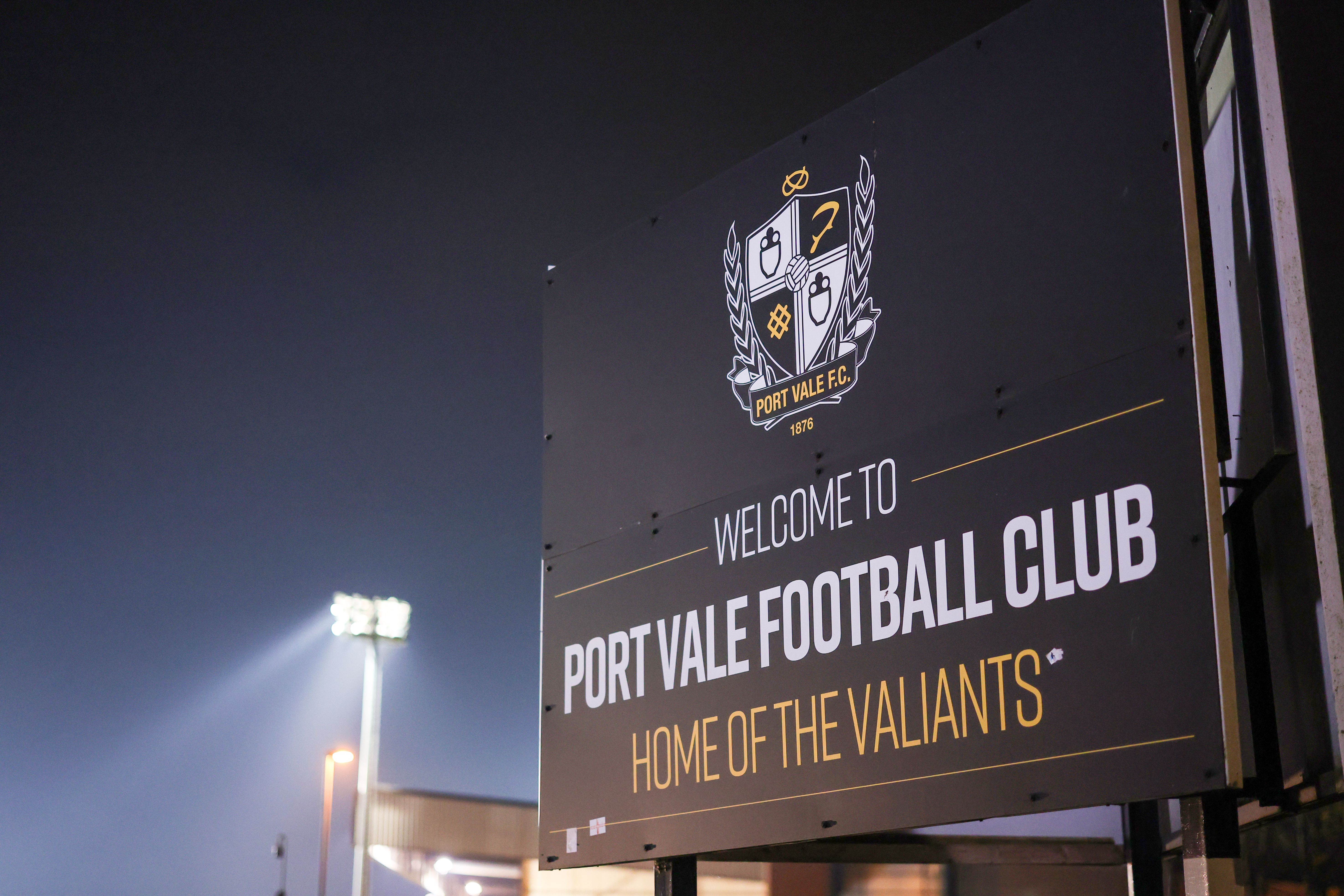 Port Vale Sign