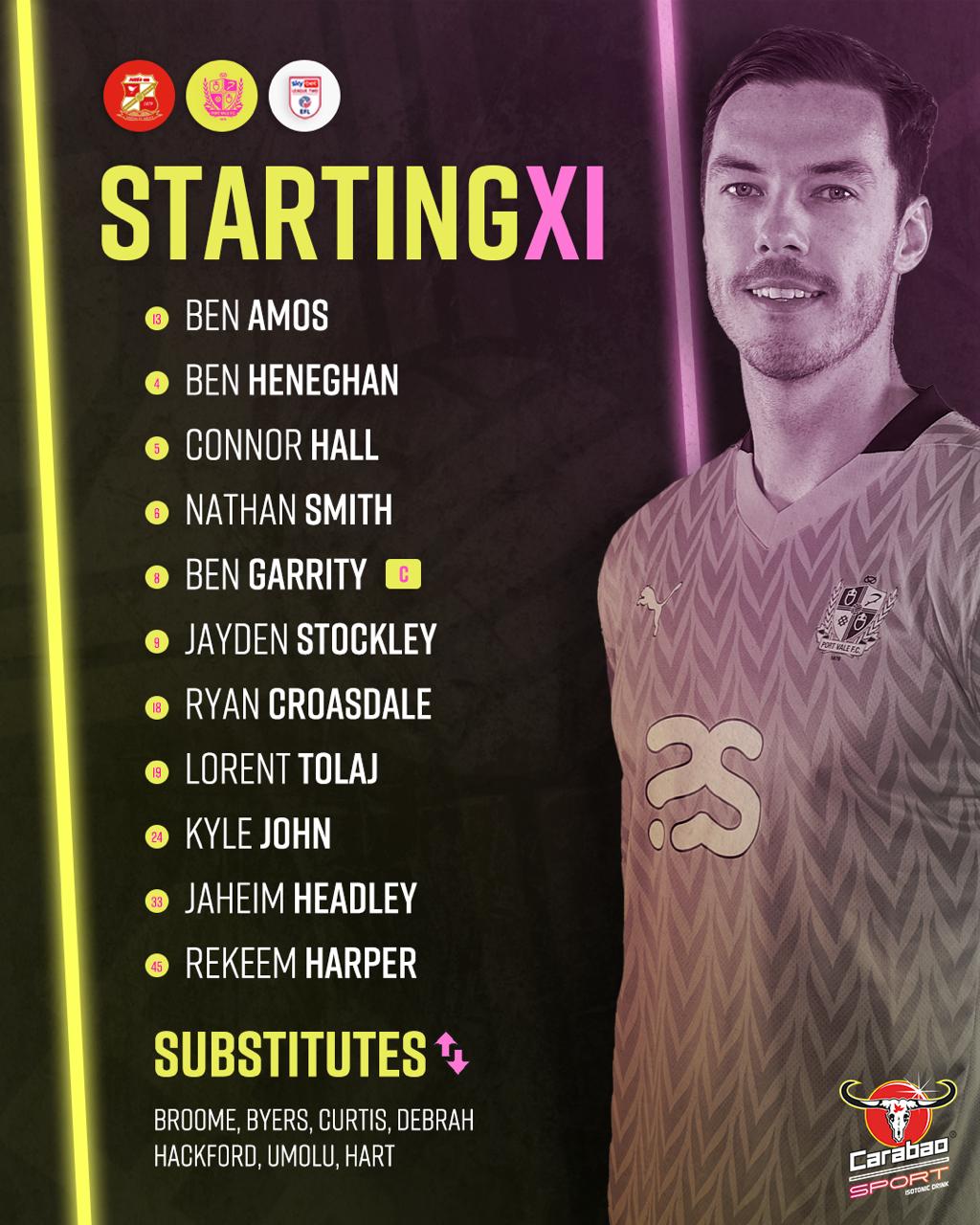 Starting v Swindon