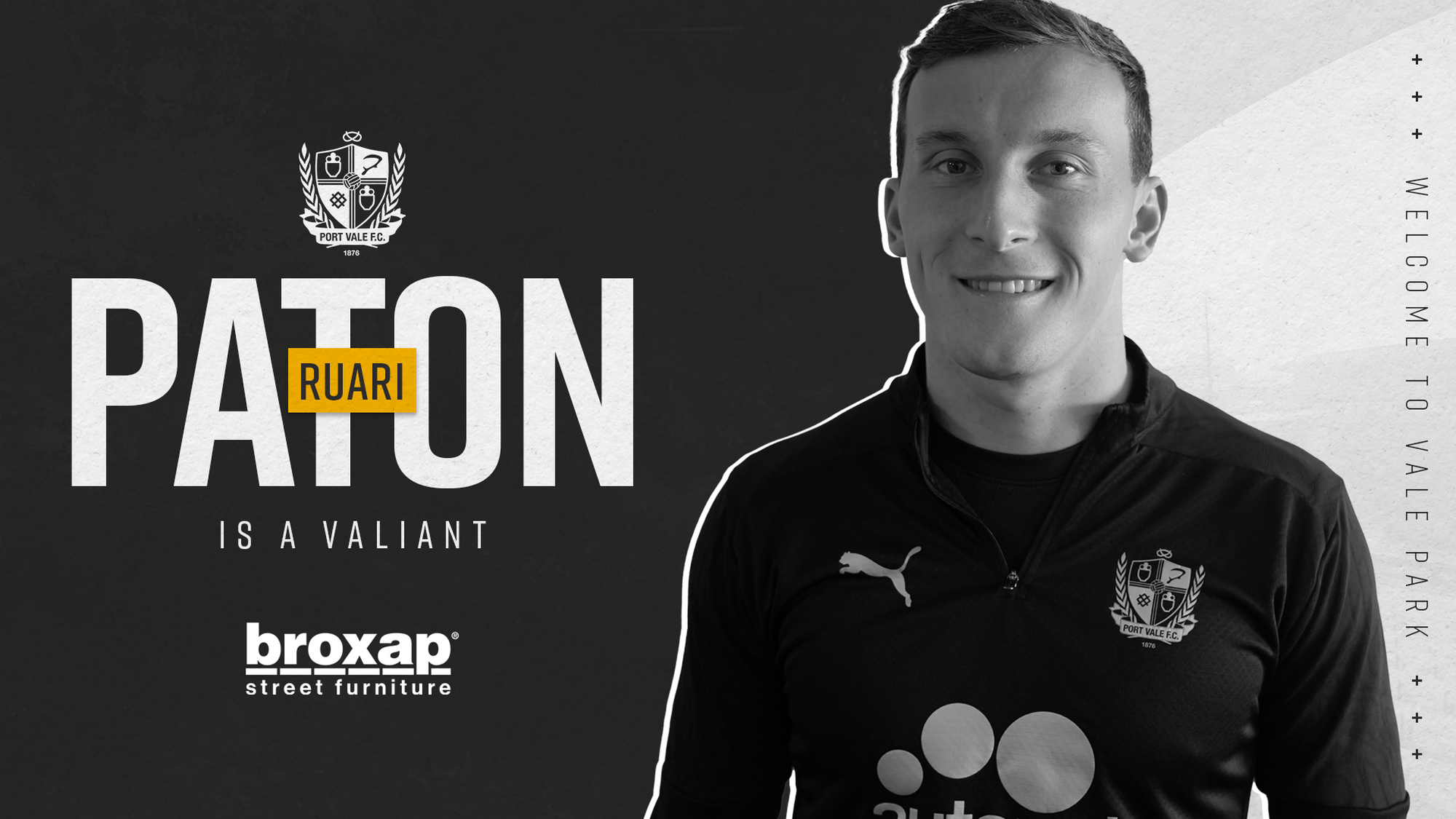 Ruari Paton is a Valiant | Port Vale FC