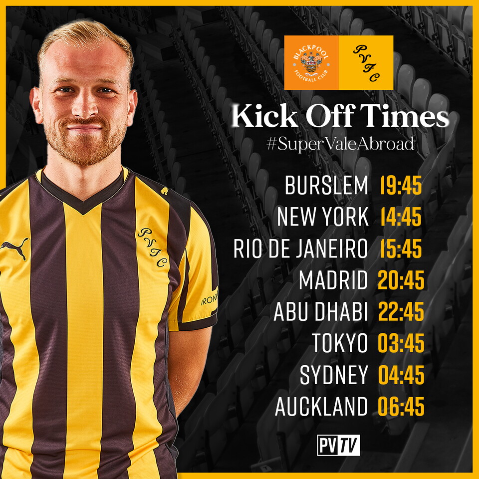 Kick Off Times