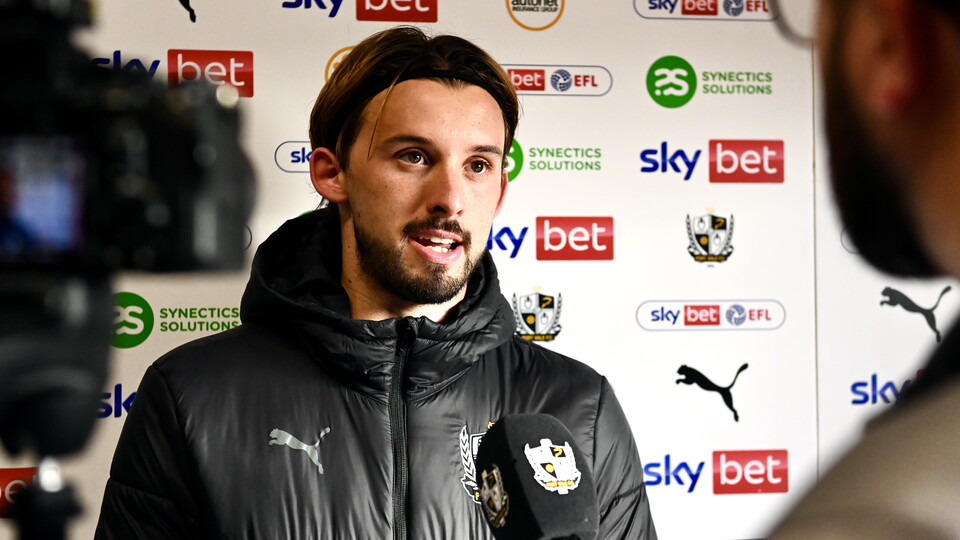 Ethan Chislett being interviewed