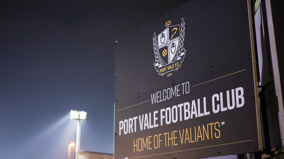 Port Vale Sign